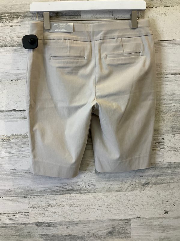 Tan Shorts Chicos, Size 2 Online Hot Sale