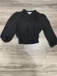 Black Top Long Sleeve Monteau, Size L on Sale