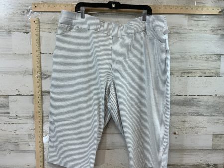 Blue & White Capris Cj Banks, Size 24w Cheap