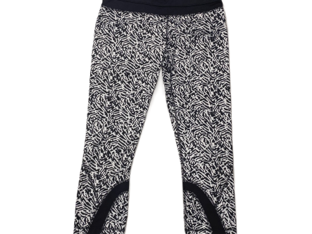 Black & White Athletic Leggings Capris By Lululemon, Size: S Hot on Sale