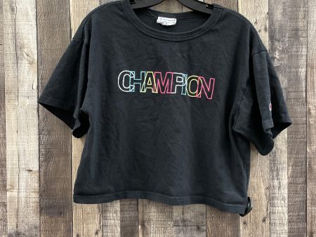 Black Athletic Top Short Sleeve Champion, Size M Discount