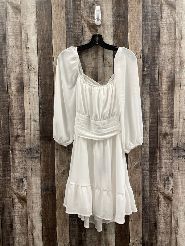 White Dress Casual Short Cme, Size Xl Online