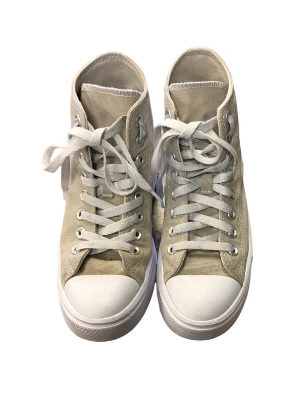 Beige Shoes Sneakers Platform Converse, Size 6 For Sale