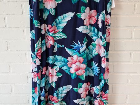 Blue & Pink Skirt Maxi Tommy Bahama, Size 14 Online now