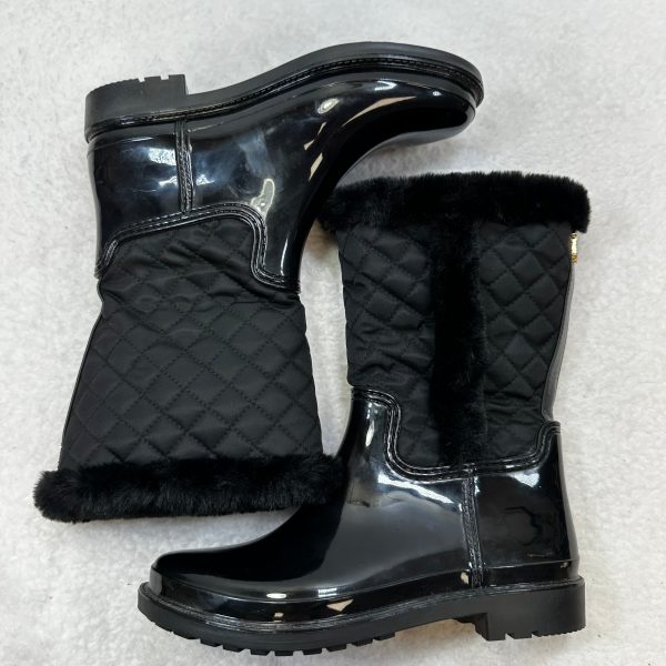 Black Boots Mid-calf Flats Tommy Hilfiger O, Size 6 Sale