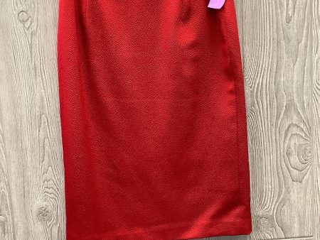 Red Skirt Midi Talbots, Size S Sale