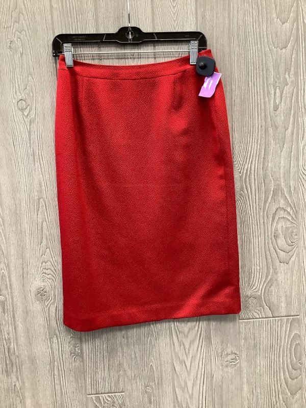 Red Skirt Midi Talbots, Size S Sale