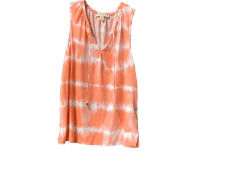 Tie Dye Print Top Sleeveless Designer Michael By Michael Kors, Size L Online