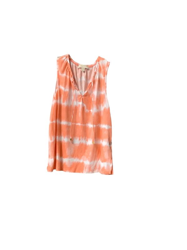 Tie Dye Print Top Sleeveless Designer Michael By Michael Kors, Size L Online