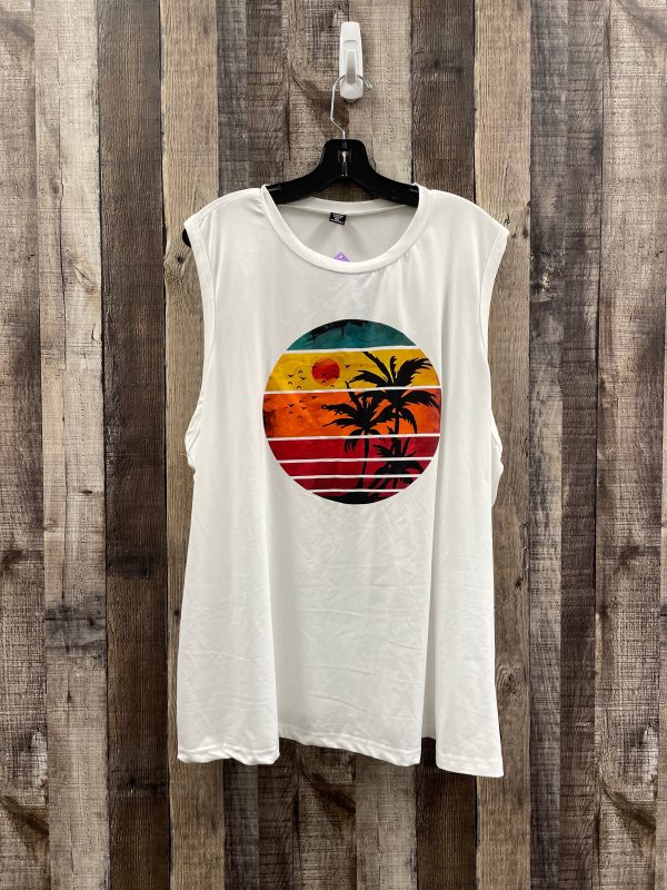 White Top Sleeveless Shein, Size 3x Fashion