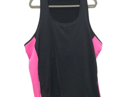 Black & Pink Athletic Tank Top Lauren By Ralph Lauren, Size 3x Discount