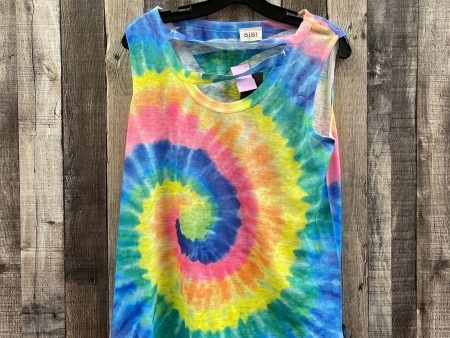 Tie Dye Print Top Sleeveless Bibi, Size S Discount