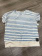 Striped Pattern Top Short Sleeve Style And Company, Size M Hot on Sale