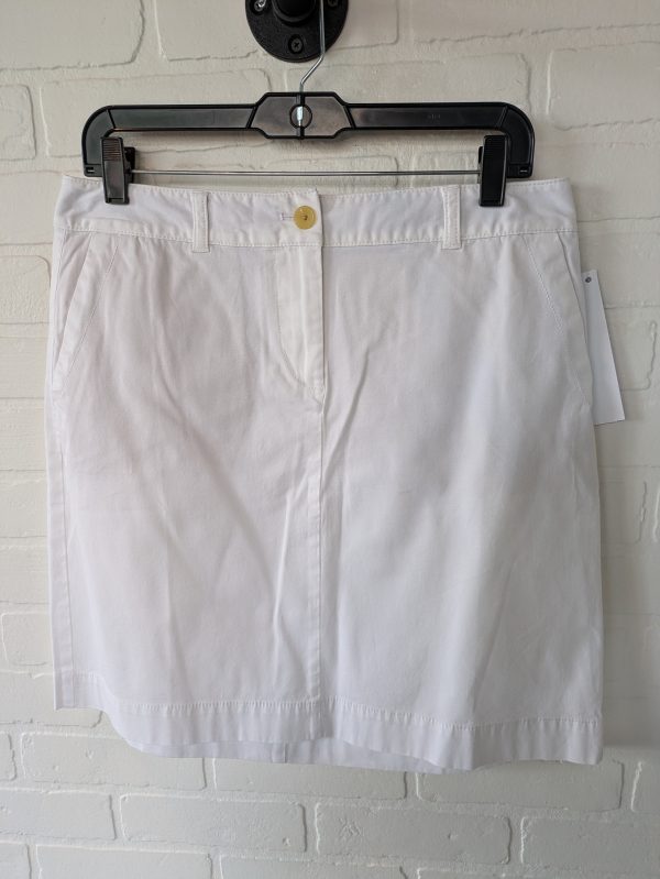 White Skirt Mini & Short Talbots, Size 10petite For Sale