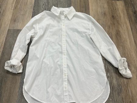 White Blouse Long Sleeve Abercrombie And Fitch, Size Xs For Cheap