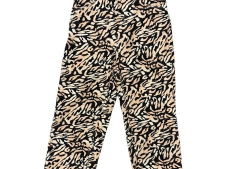 Animal Print Pants Wide Leg Clothes Mentor, Size 8 Sale