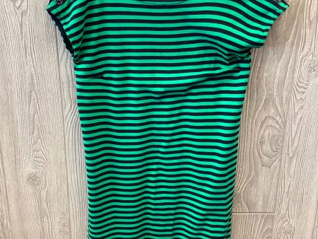 Striped Pattern Dress Casual Midi Clothes Mentor, Size S Hot on Sale