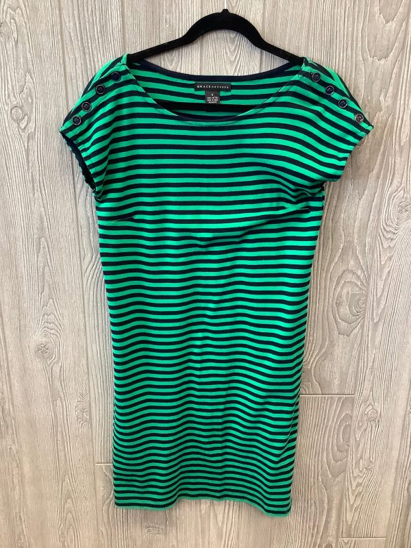 Striped Pattern Dress Casual Midi Clothes Mentor, Size S Hot on Sale