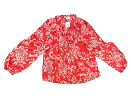 Red Blouse Long Sleeve Evereve, Size S For Cheap