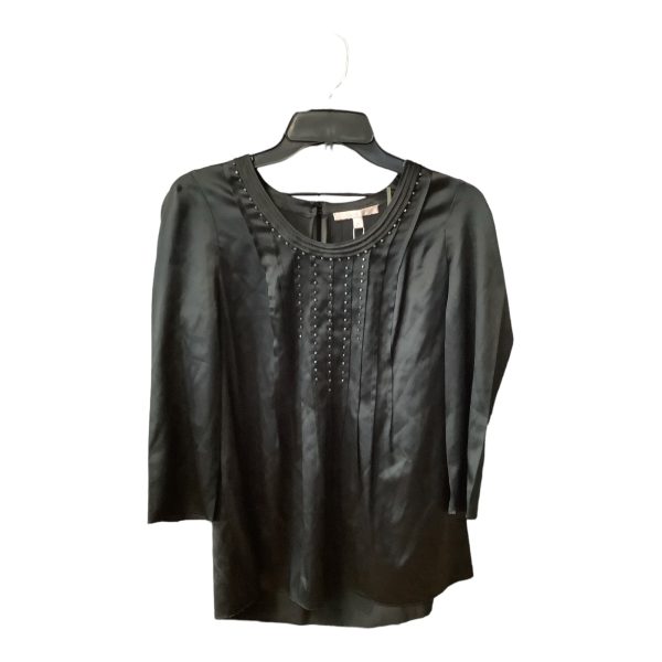 Black Top Long Sleeve Rebecca Taylor, Size 2 Online