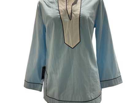 Blue & White Tunic 3 4 Sleeve Nico BluSize S Discount