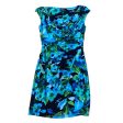 Blue & Green Dress Designer Lauren By Ralph Lauren, Size 4 For Cheap