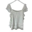 White Top Sleeveless Anthropologie, Size Xl Hot on Sale