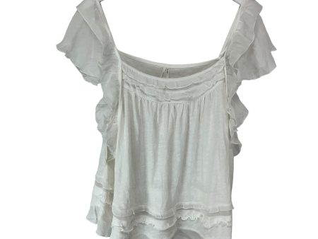 White Top Sleeveless Anthropologie, Size Xl Hot on Sale