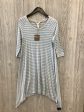 Blue & Grey Dress Casual Midi Matilda Jane, Size S Discount