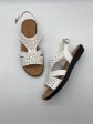 White Sandals Flats Easy Street, Size 10 Hot on Sale