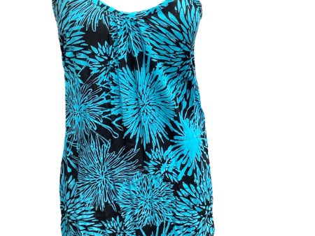 Black & Blue Dress Casual Short Clothes Mentor, Size 0r For Sale