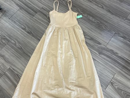 Tan Dress Casual Midi Old Navy, Size S on Sale