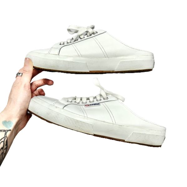 White Shoes Sneakers By Superga, Size: 9 For Cheap