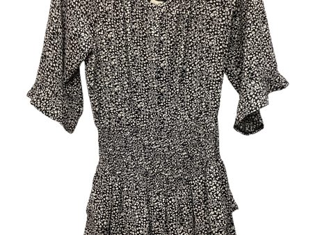 Black & White Romper Promesa, Size S Online Hot Sale