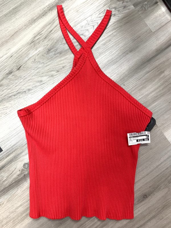 Red Top Sleeveless T.la, Size L Cheap