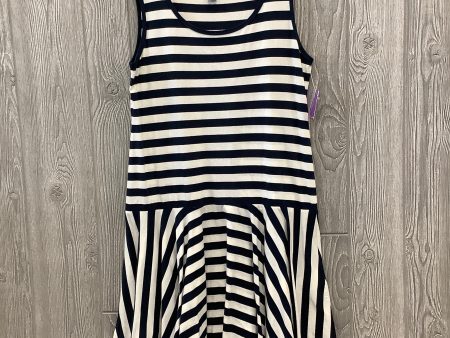 Striped Pattern Dress Casual Midi Dkny, Size L Online now