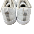 Silver & White Shoes Sneakers By Adidas, Size: 9.5 Fashion