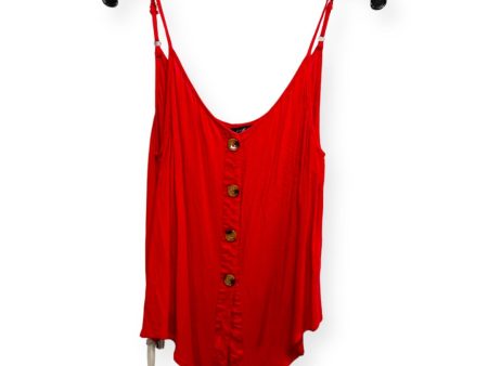 Red Top Cami Sample Text, Size L For Sale