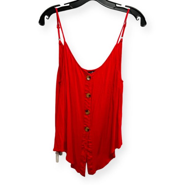 Red Top Cami Sample Text, Size L For Sale