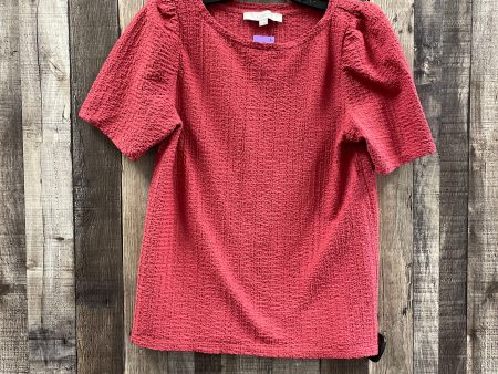 Red Top Short Sleeve Loft, Size Xs Fashion