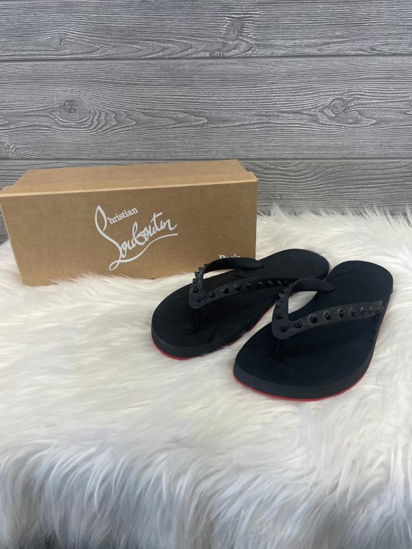 Black & Red Sandals Luxury Designer Christian Louboutin, Size 10 Online