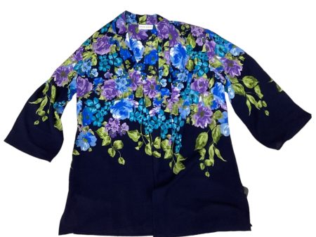 Blue & Purple Kimono Susan Graver, Size Xs Online now