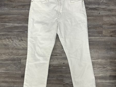 White Denim Jeans Designer Frame, Size 14 Discount