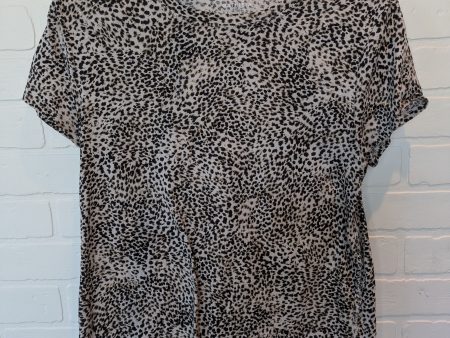 Animal Print Athletic Top Short Sleeve Athleta, Size M Sale