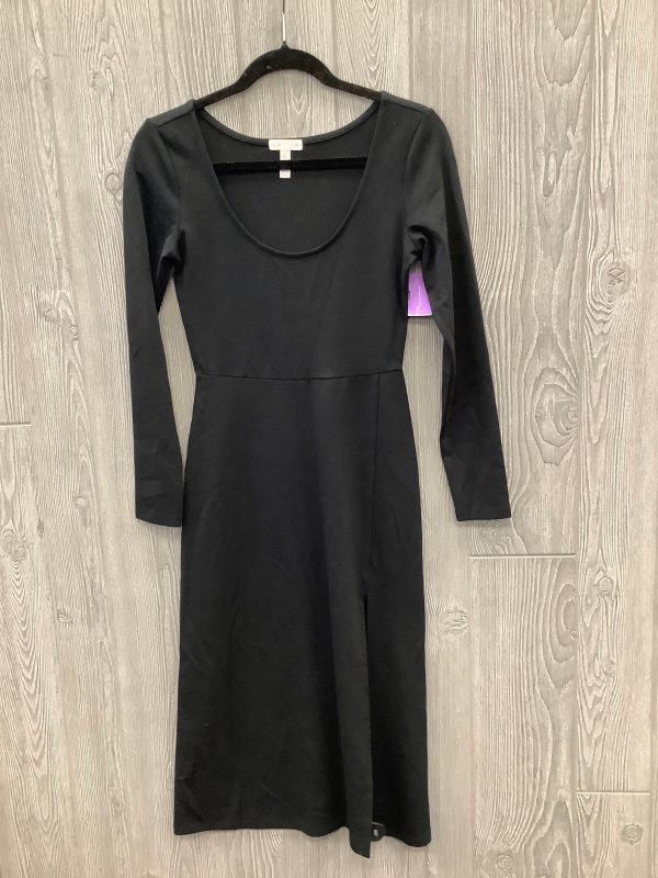 Black Dress Casual Midi Leith, Size S Online Sale