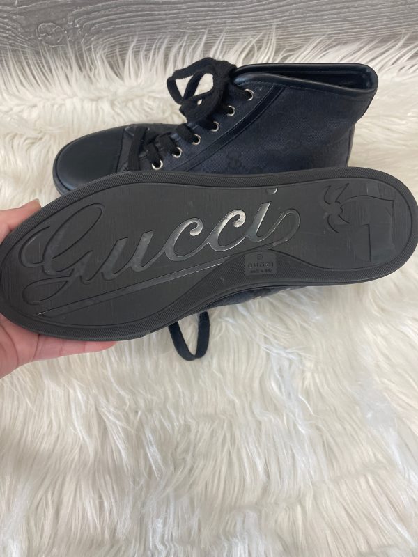 Black Shoes Luxury Designer Gucci, Size 6.5 Online Sale