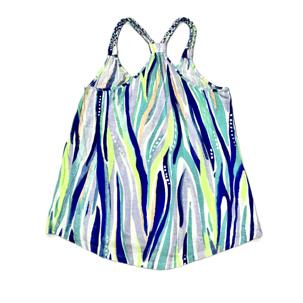 Blue & Green Top Sleeveless Designer By Lilly Pulitzer, Size: Xs For Sale