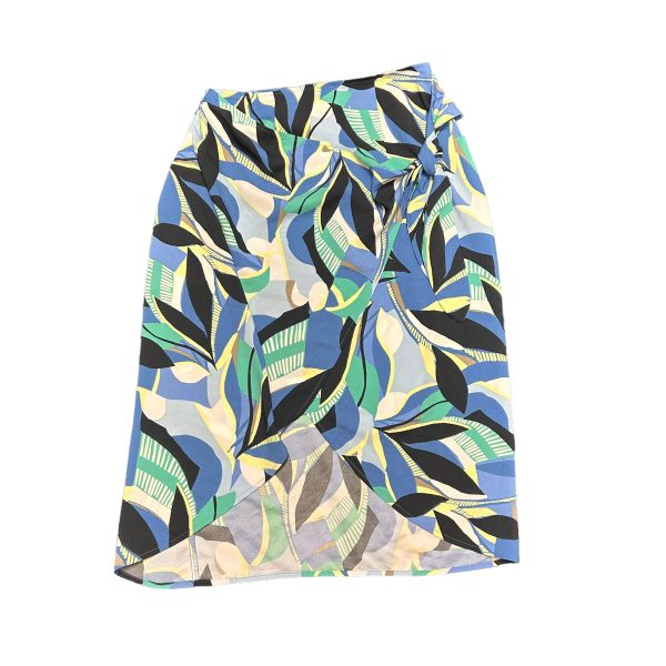 Blue & Green Skirt Midi Loft, Size Xs For Sale