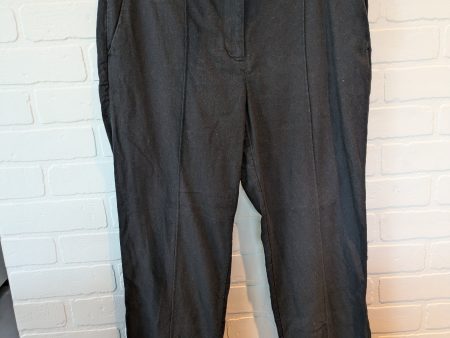 Black Pants Linen Loft, Size 6 on Sale