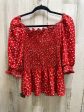 Red Top Short Sleeve Max Studio, Size Xs For Cheap